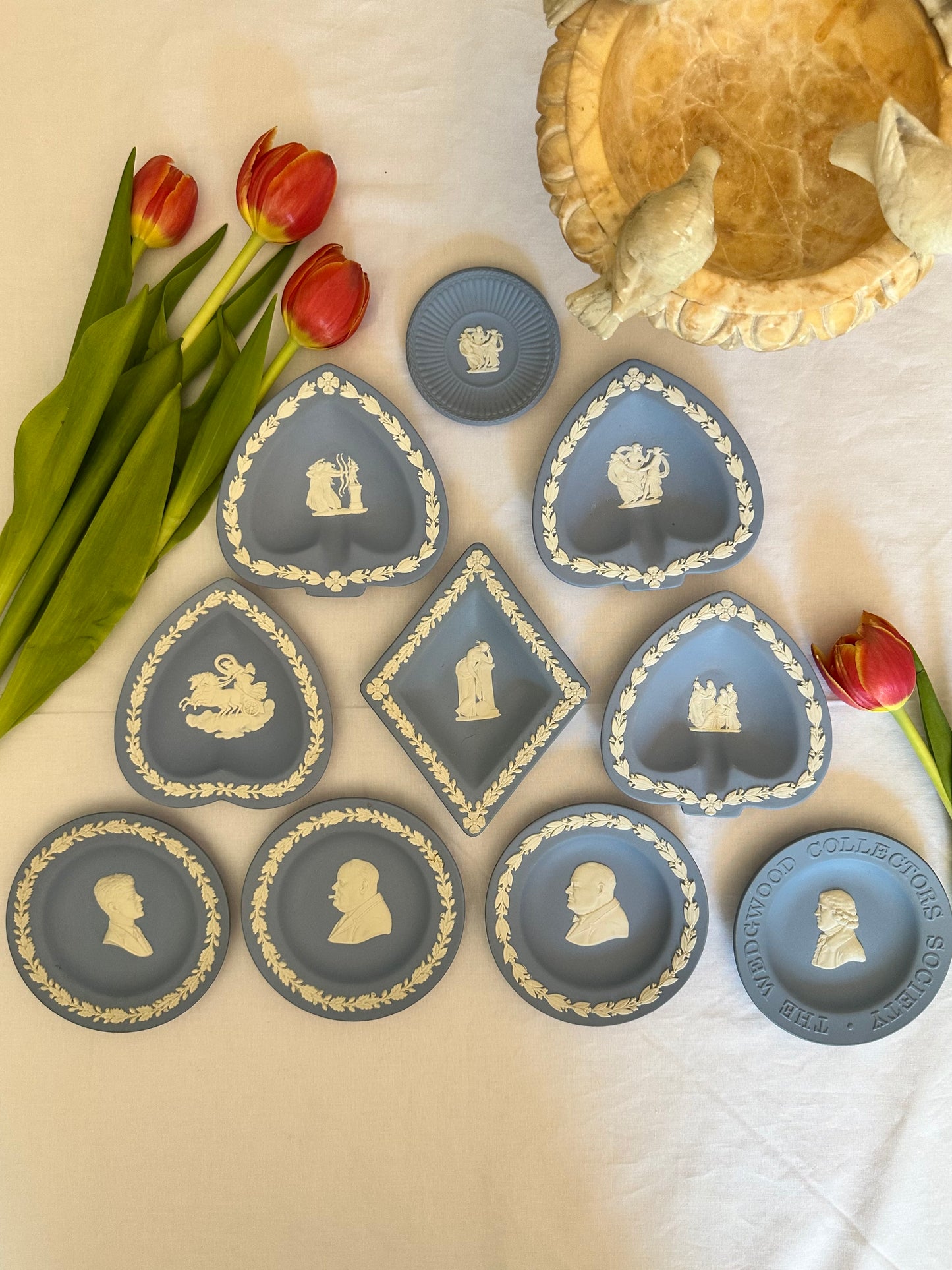 Assortment of Lavender Blue Wedgwood Trinket Dishes - Sold Separately