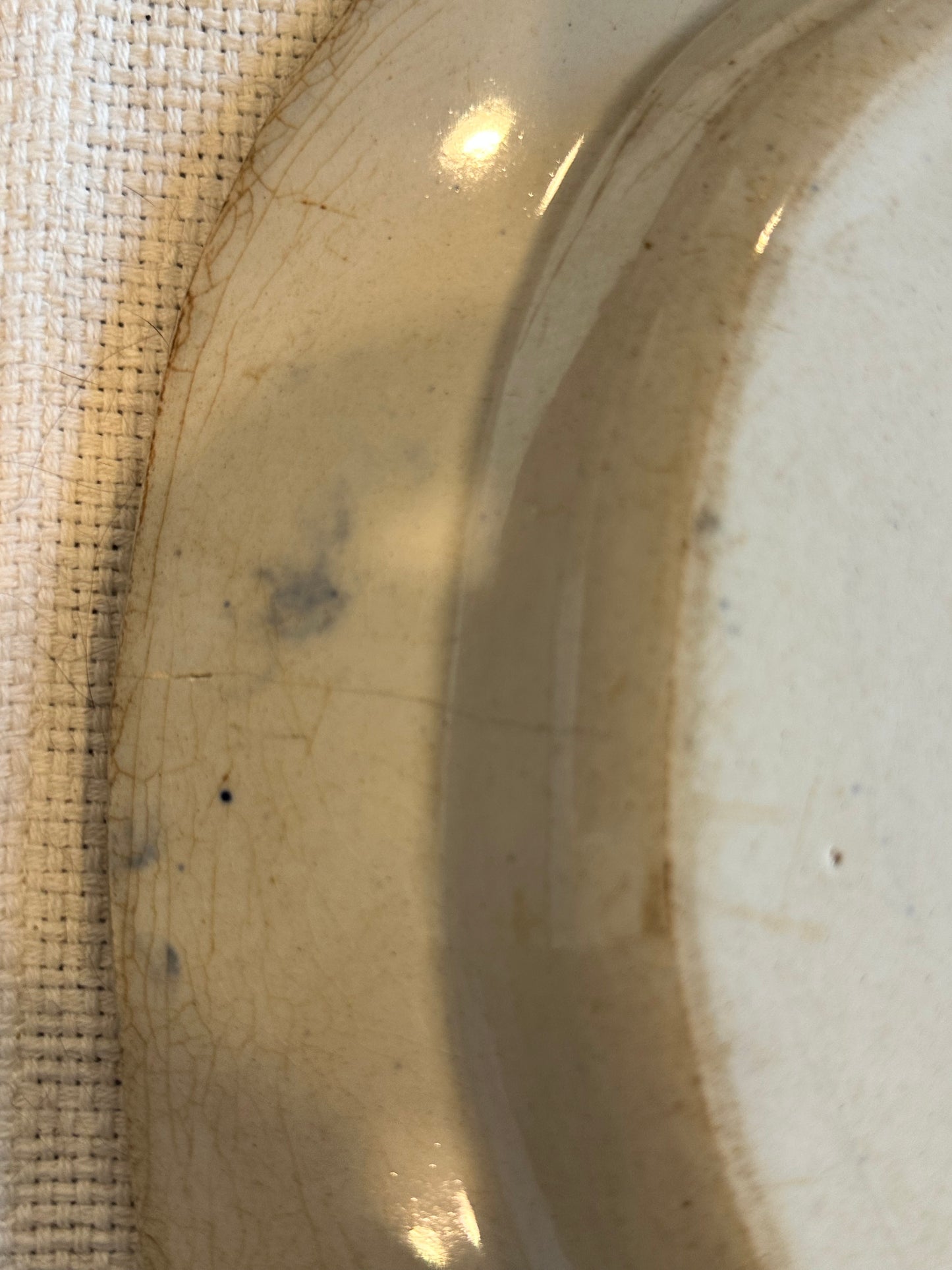 Antique Blue Willow Platter | Large English Transferware Serving Dish