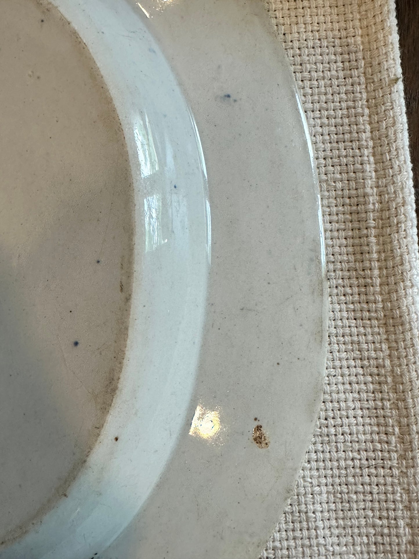 Antique Blue Willow Platter | Large English Transferware Serving Dish