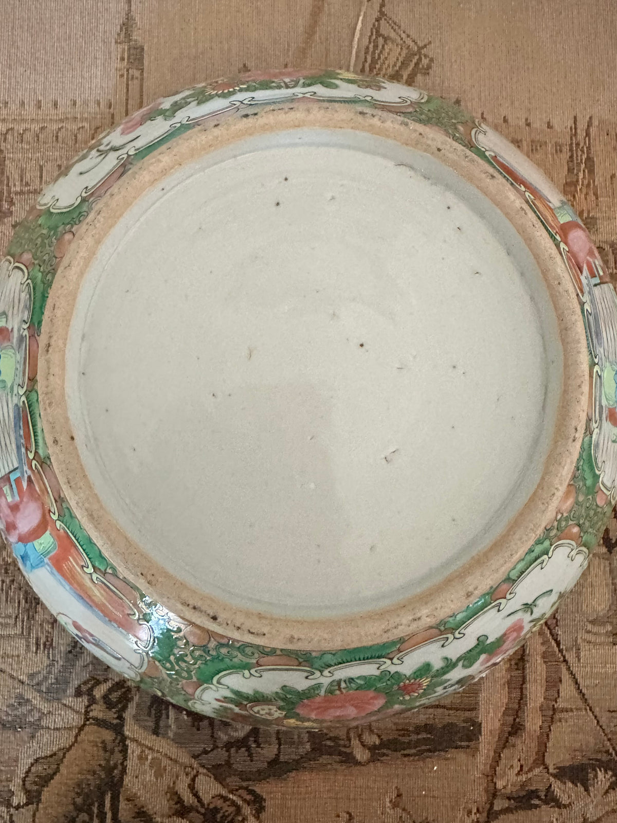 Antique Chinese Rose Medallion Bowl – 10.25"
