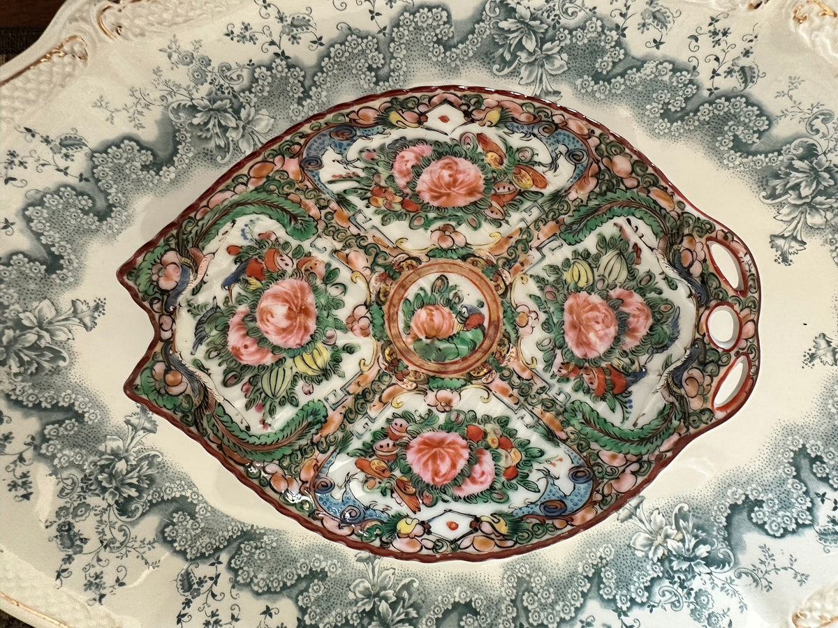 Circa 1920–1940 Rose Canton Fish Plates – Three Sizes Available