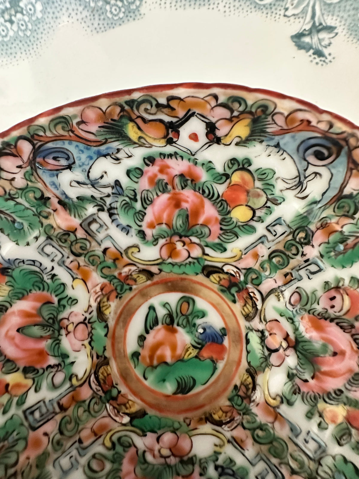Circa 1920–1940 Rose Canton Fish Plates – Three Sizes Available