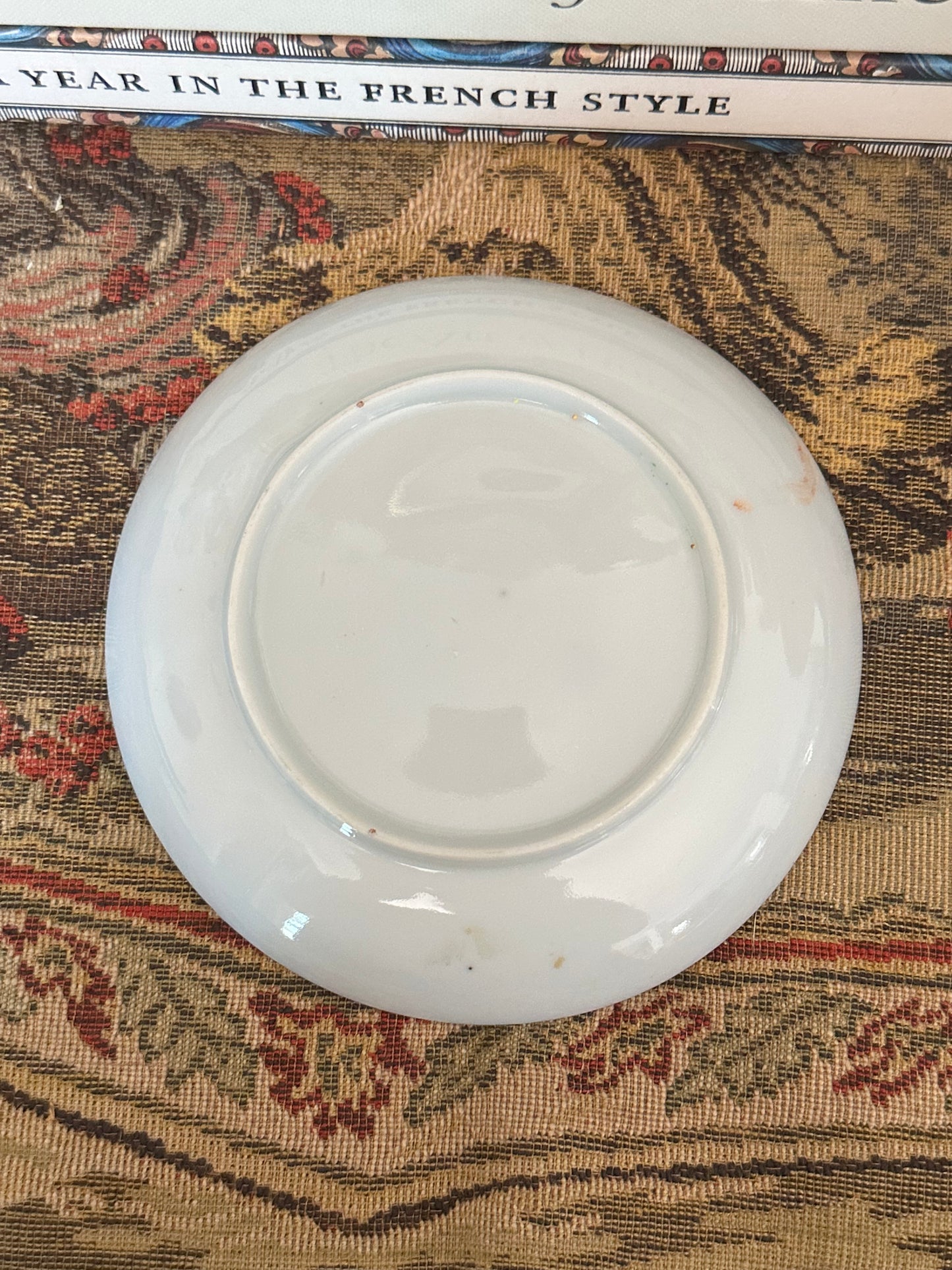 Antique Rose Medallion Plate, 5" Chinese Export Porcelain Plate