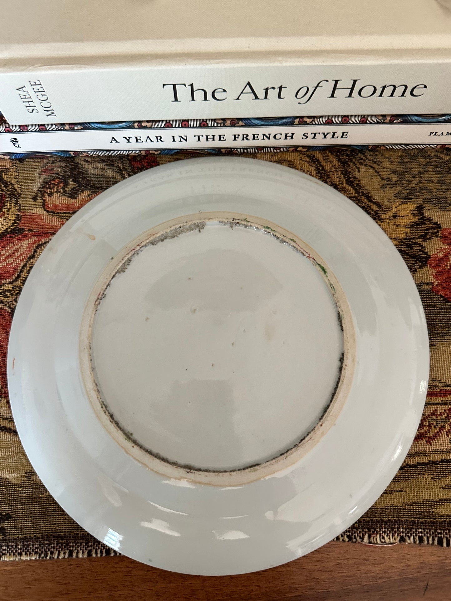 Antique Chinese Rose Medallion Plate | 8.25"