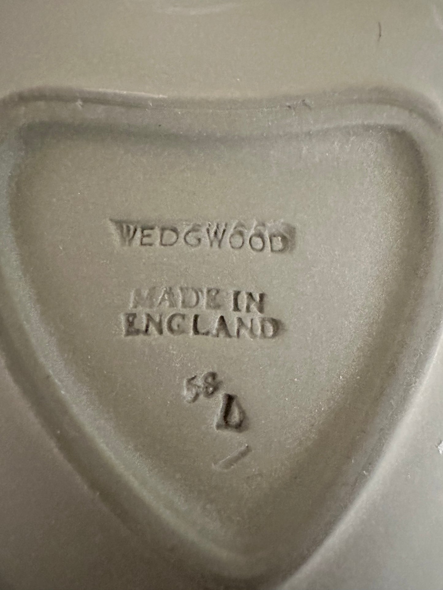 Vintage Sage Wedgwood Jasperware Heart Trinket Dish, Two Available