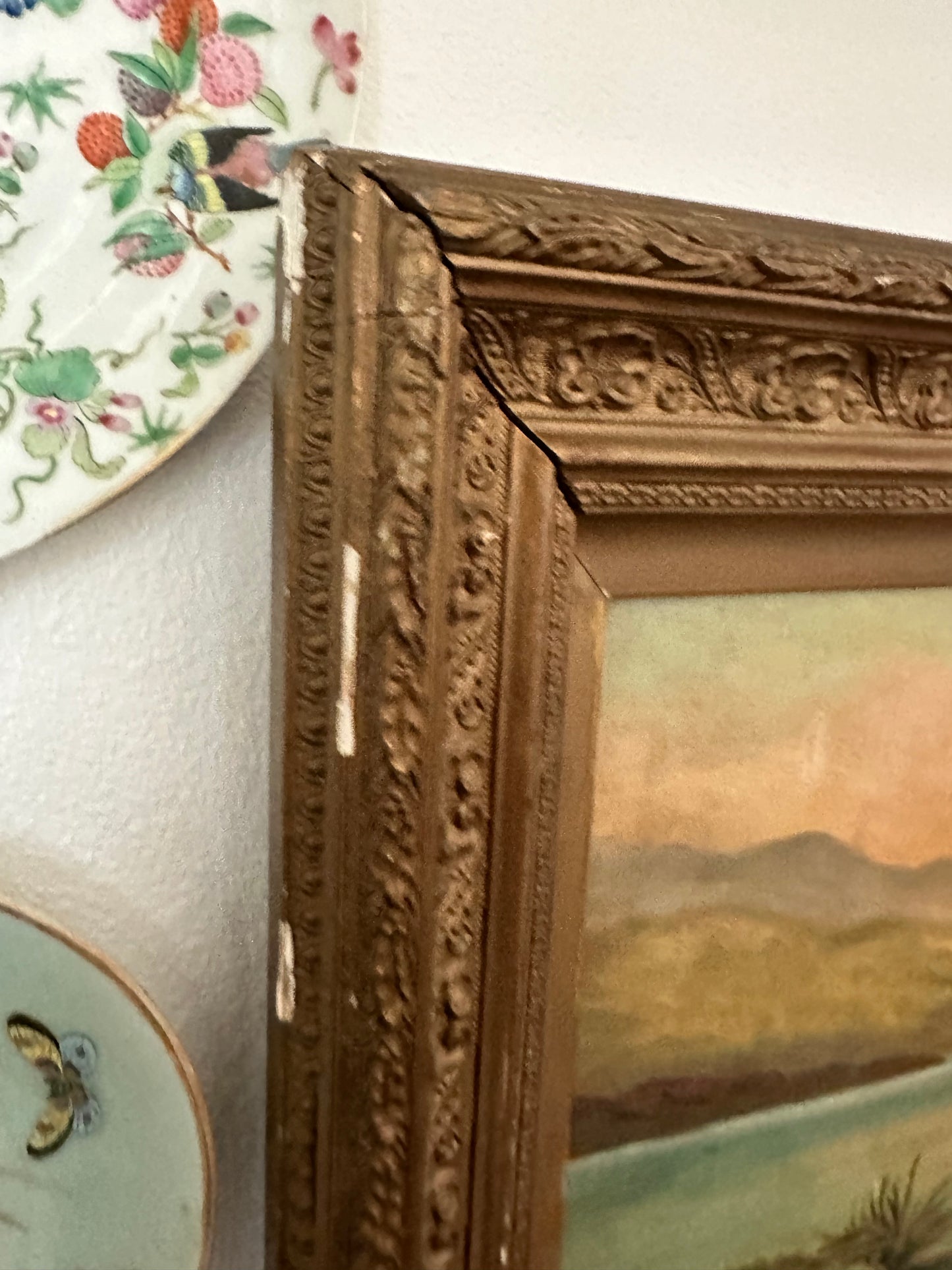 Antique English Highland Cattle Landscape Painting, Edith M. Venner, Framed Oil on Canvas, 30.5" x 18.5"