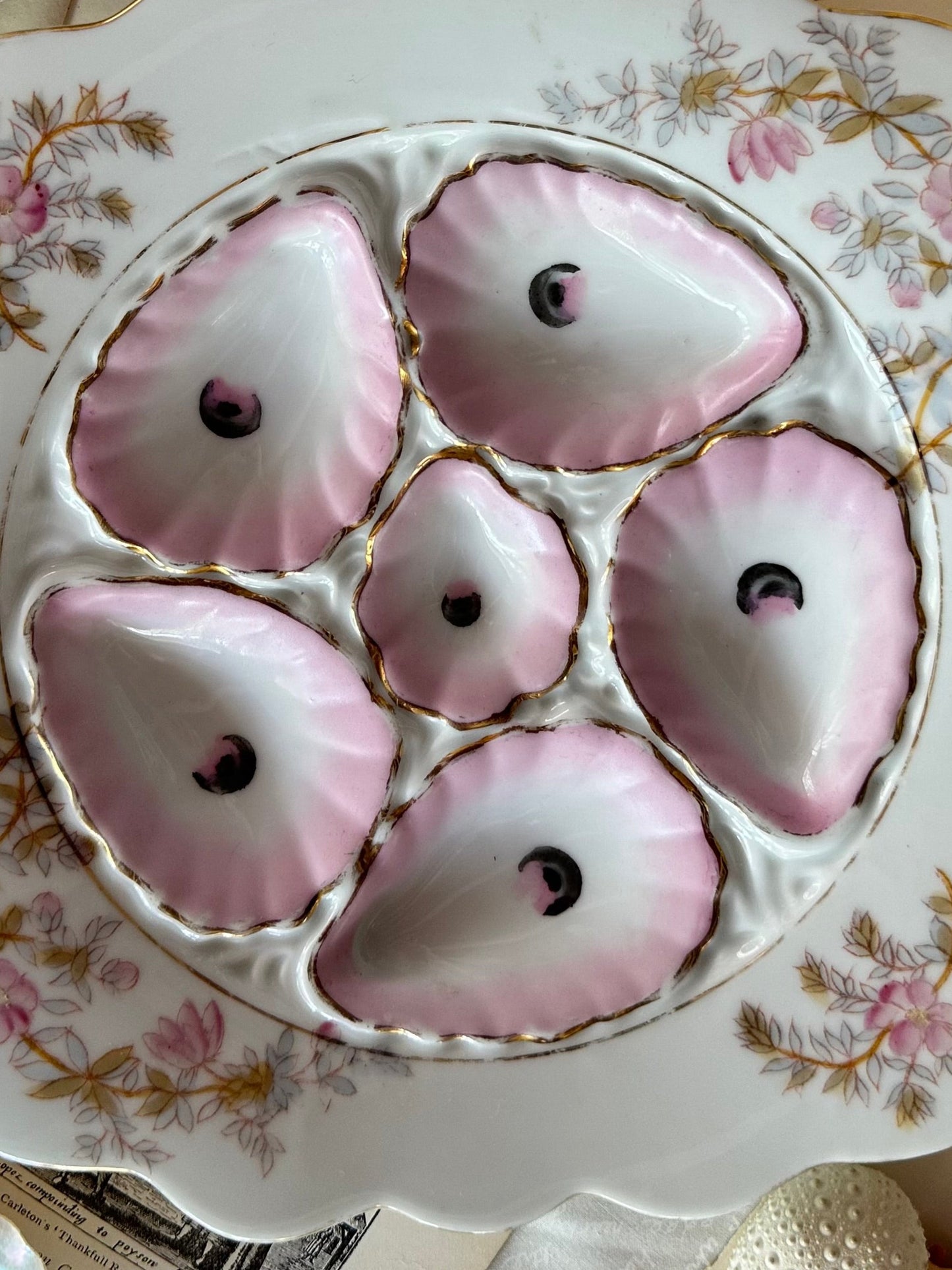 Antique Marx Gutherz Austria Oyster Plate