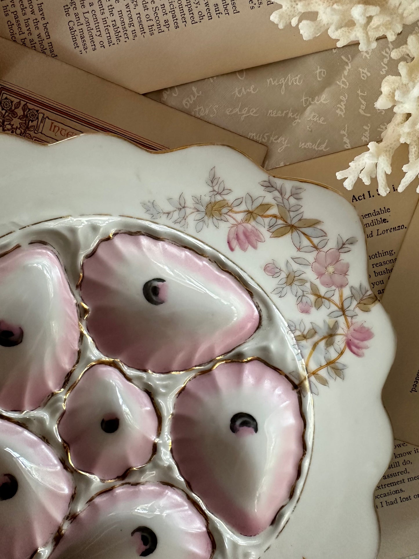 Antique Marx Gutherz Austria Oyster Plate
