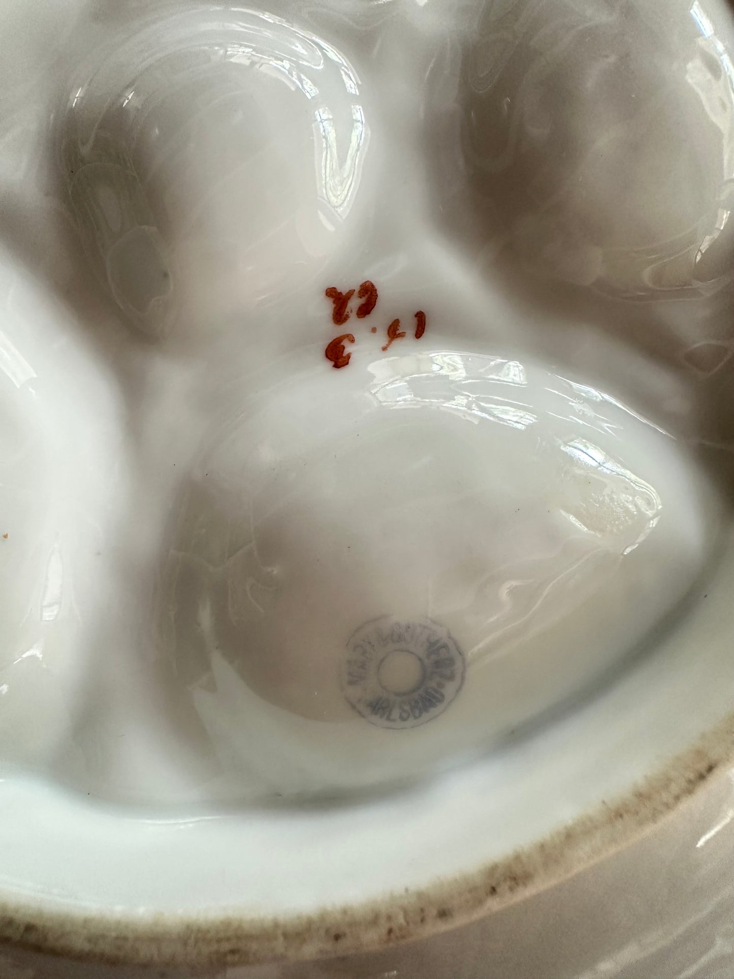 Antique Marx Gutherz Austria Oyster Plate