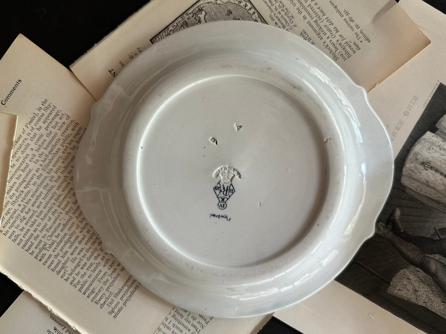 Antique Copeland Blue Transferware Tureen Set Circa 1870s