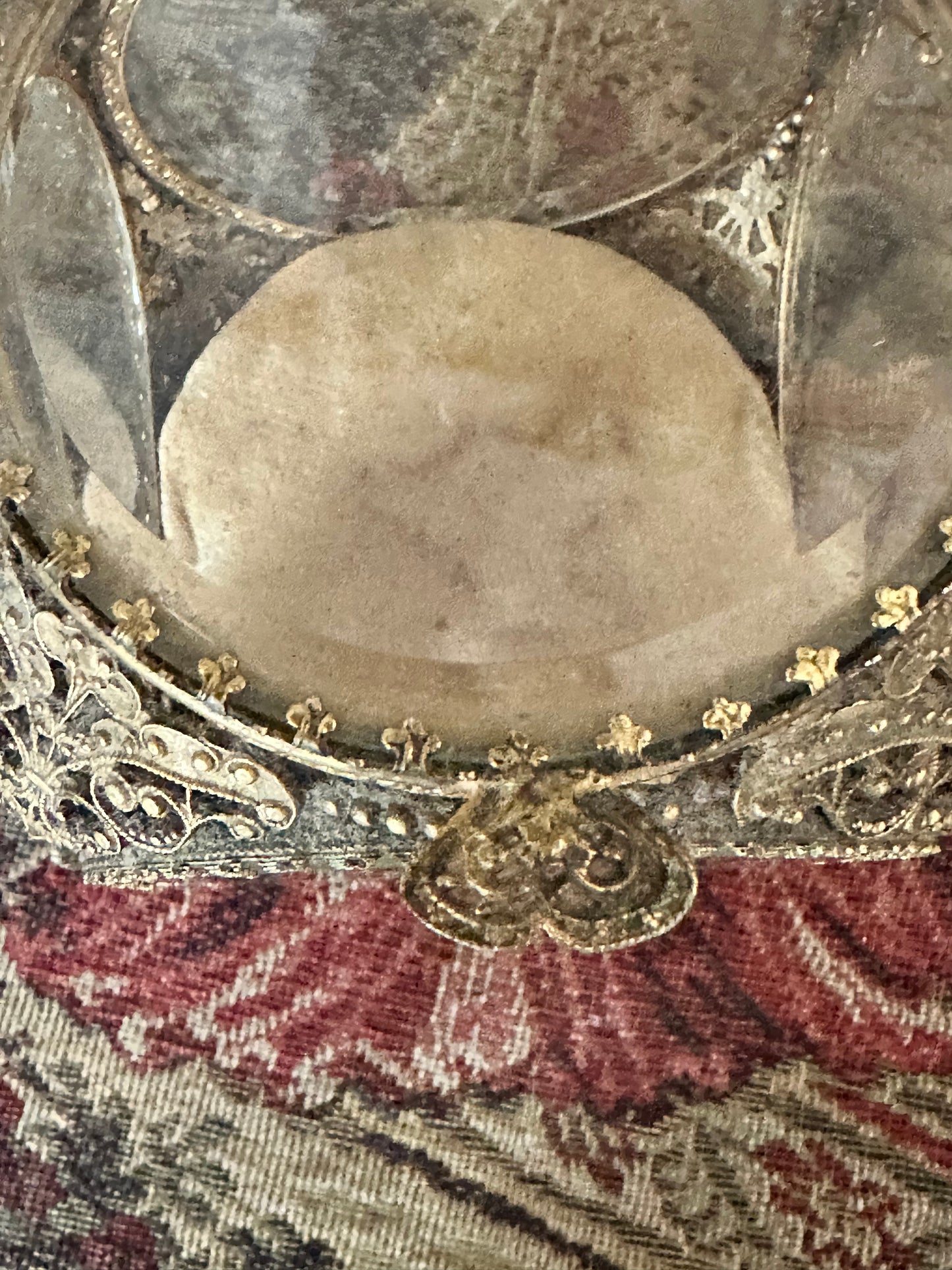 Vintage Stylebuilt Gold-Tone Glass Jewelry Casket Box | Vanity Display Case | Stylebuilt Frame Co. N.Y.