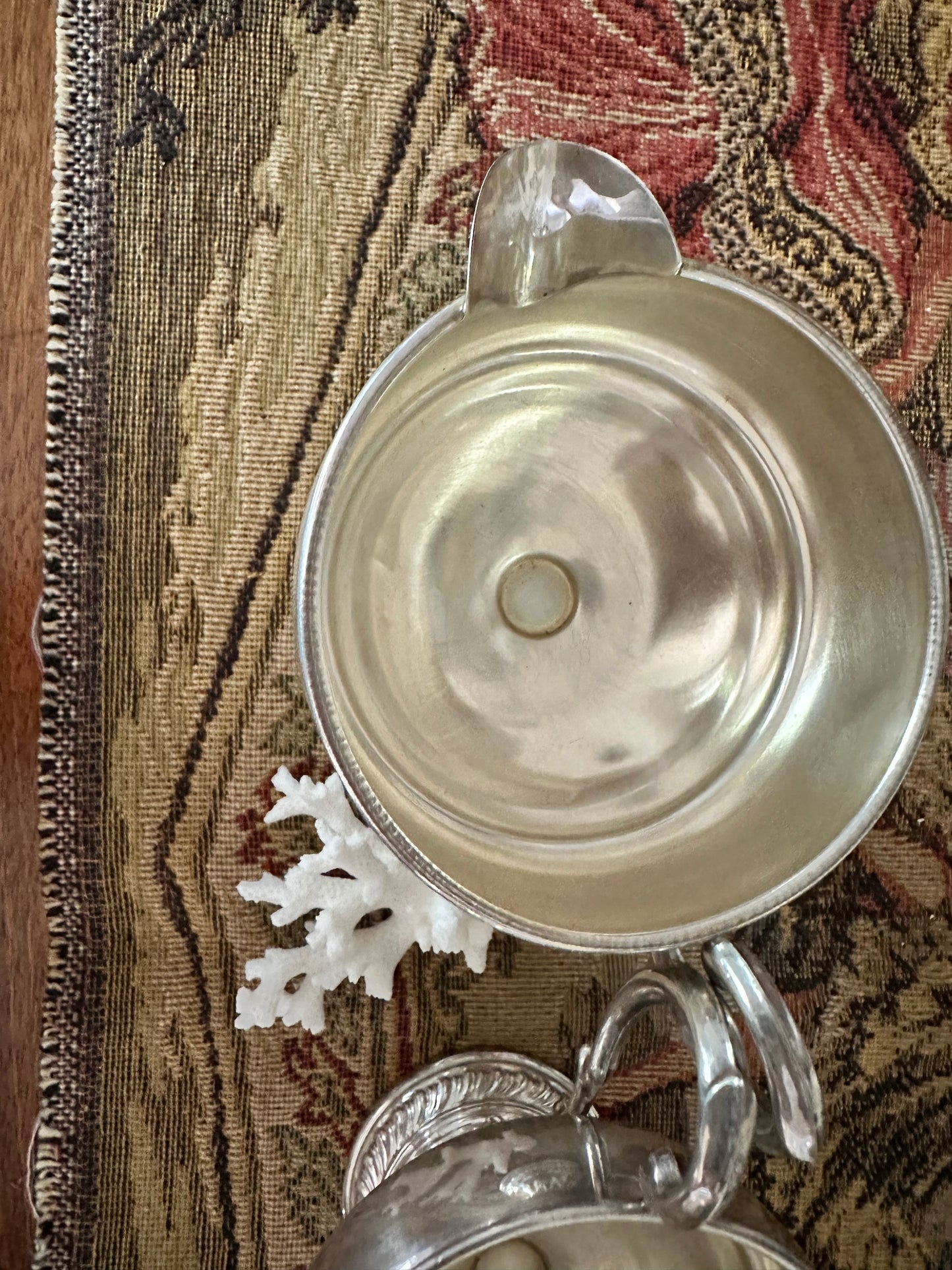 Vintage Sterling Silver Weighted Creamer & Open Sugar Bowl Set | Pedestal Footed Pair