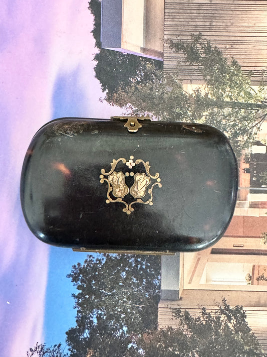 Antique Faux Tortoiseshell Étui with Gilt Decoration