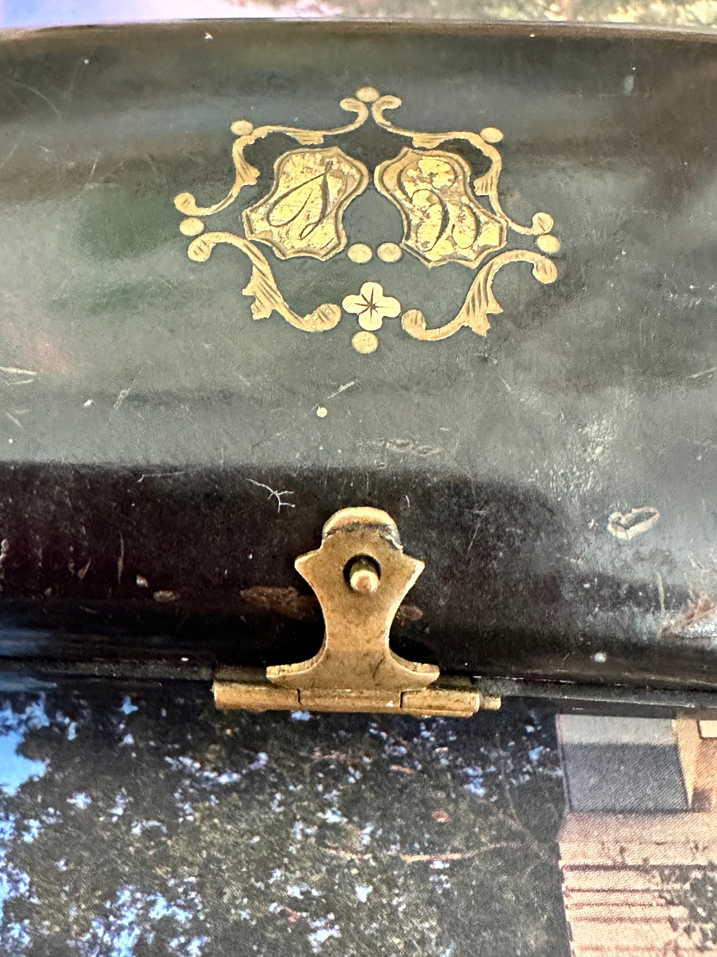 Antique Faux Tortoiseshell Étui with Gilt Decoration