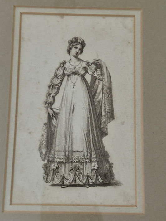 Antique 1820 Regency Fashion Engravings