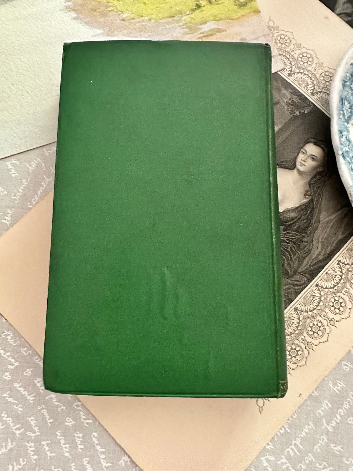 Antique 1850s Aldine Edition British Poets – Set of 4 Green & Gilt Books