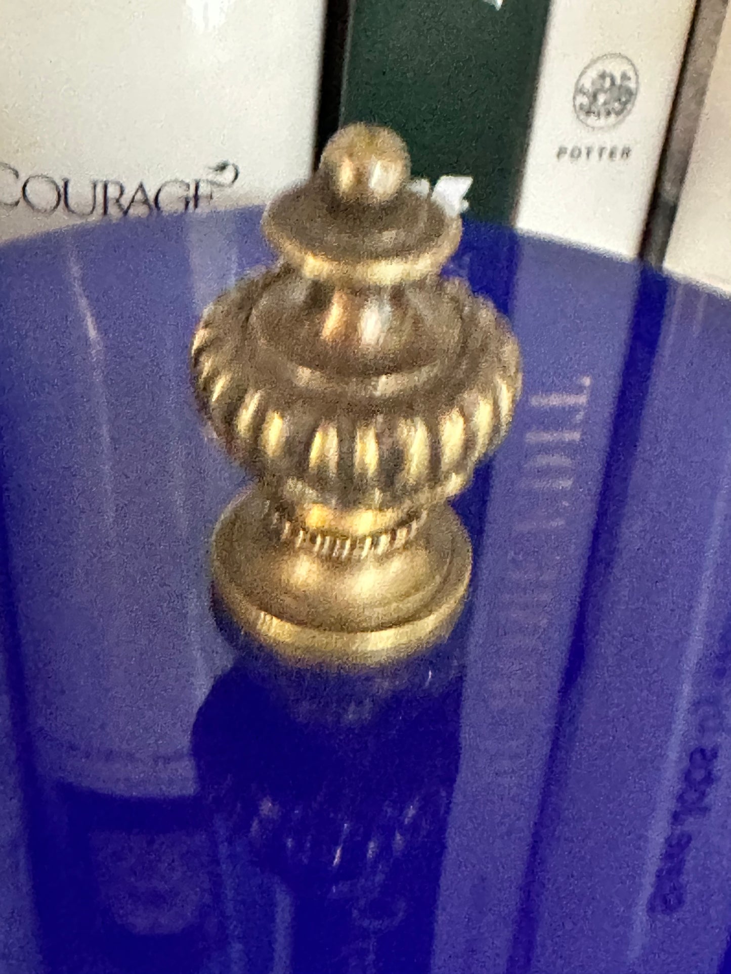 Antique French Lapis Opaline Glass Casket with Gilt Bronze Mounts
