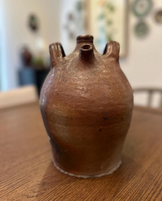 Antique French Stoneware Water Jug